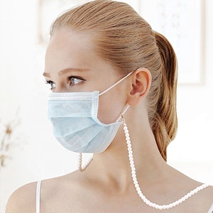 pearl chain sunglasses hanging neck strap face masking lanyard & chain