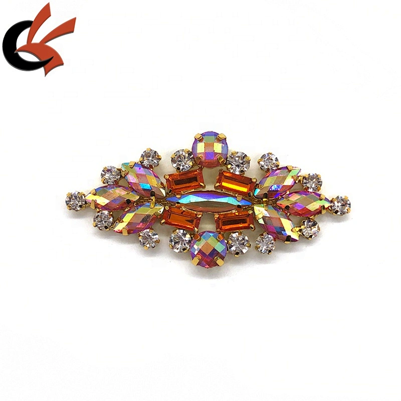 New fashion Carnival Dress shoes decoration colors AB crystals rhinestone appliques