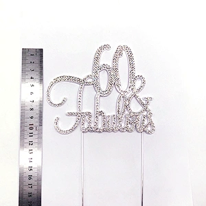 2021 New arrival Wedding Engagement decoration  crystal cake topper