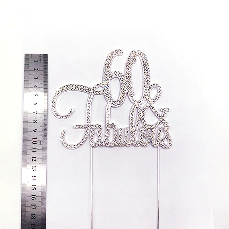 2021 New arrival Wedding Engagement decoration  crystal cake topper