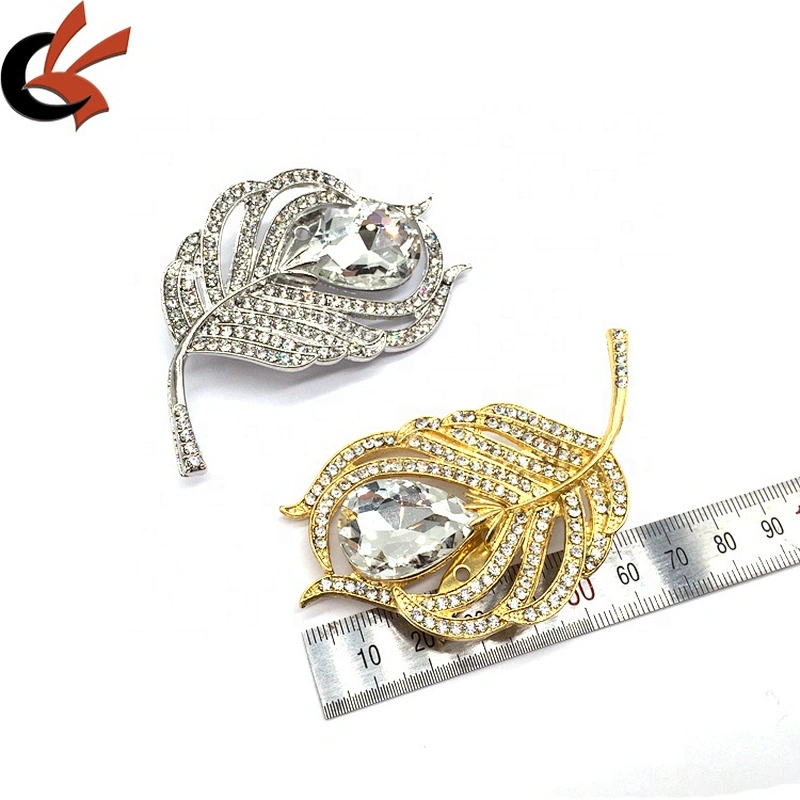 New Making Gold Plumage Jewelry Brooches For Men Women Metal Broches Hijab Pins Accessories