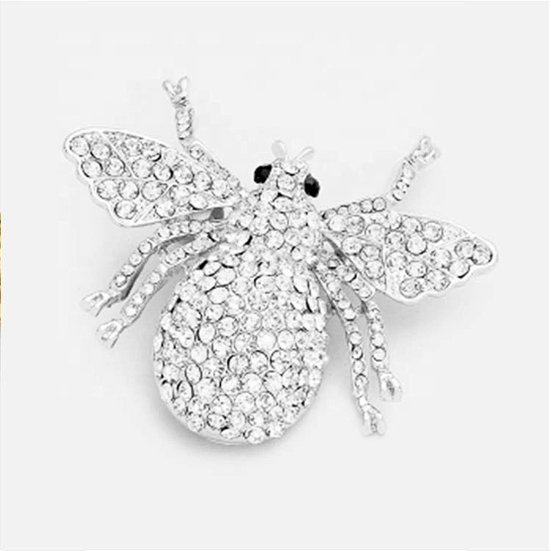 2020 New Design wholesale Best Selling Charm Decoration Luxury Rhinestone pave bug pin