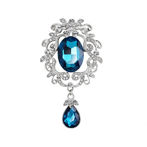 vintage crystal rhinestone brooch for garment