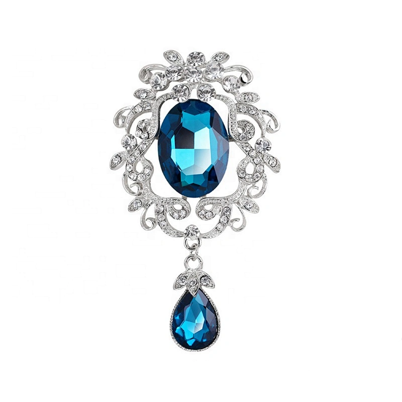 vintage crystal rhinestone brooch for garment