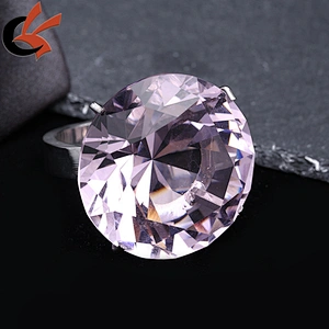 Wedding Decoration Pink Gem Diamond Engagement Ring Napkin Ring