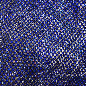 Factory Wholesale Elastic Stretch Crystal Trimming Rhinestone  Mesh Fabric For Shoes Clothes Garment Accessories