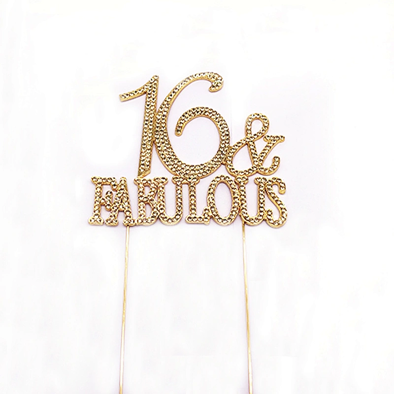 Custom Wedding decoration & Supplies cake accessories rhinestone cake topper