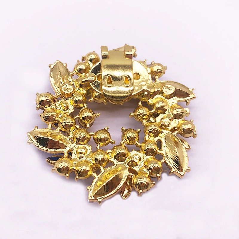 Customized crystal  shoes buckle shoes clips on shoe accessories for women