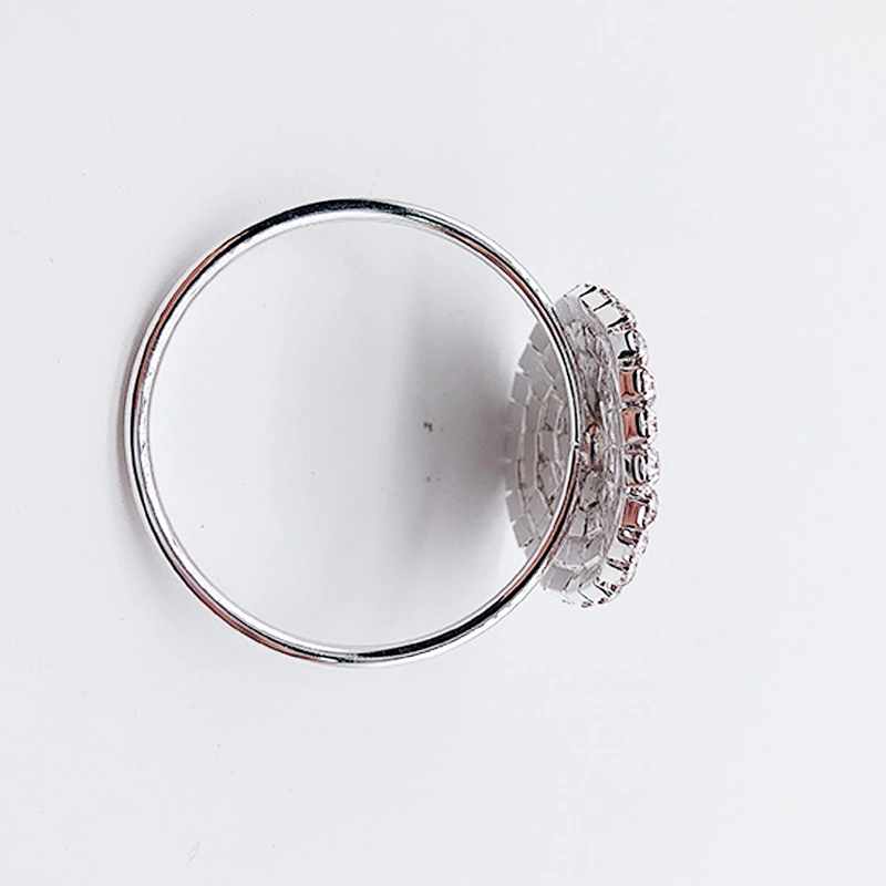Sparkle wedding dinner Crystal  Rhinestones diamond metal napkin holder ring