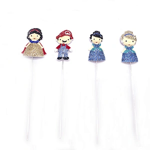 Cute Cartoon design cake accessories cake topper for Child birthday party decoration