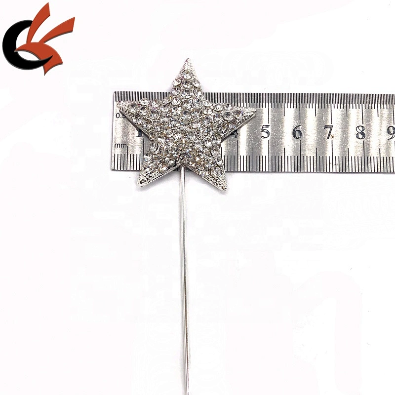 Shining star shape crystal cake topper for wedding cake