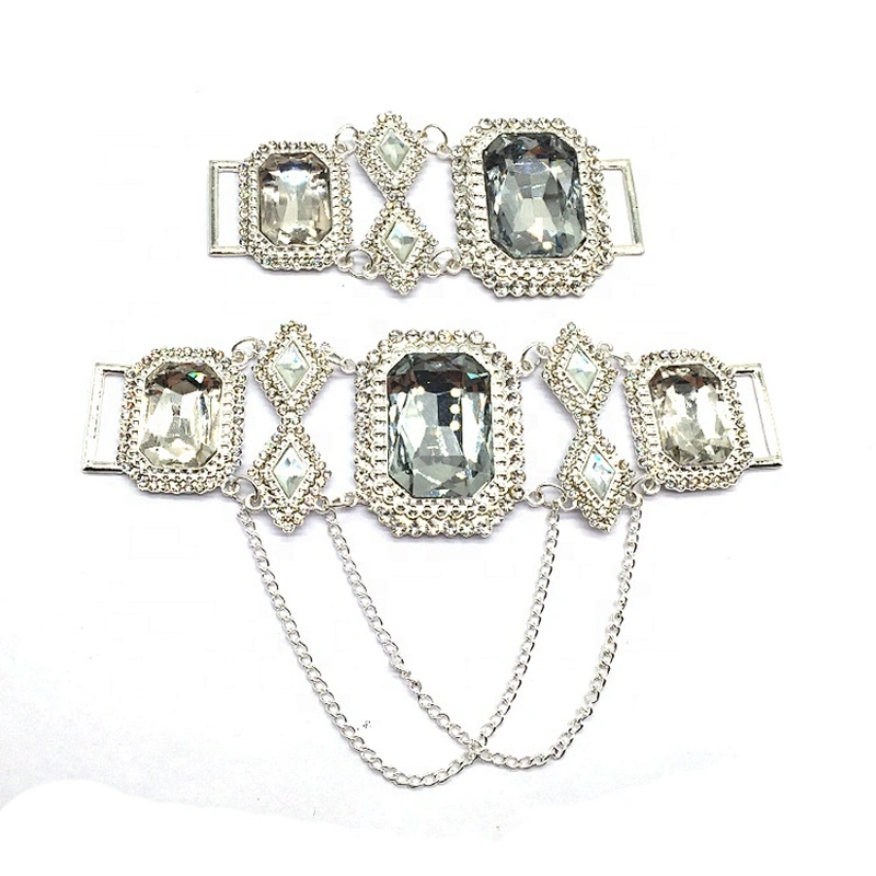 Wholesale Custom Jewelry Bikini Set Russians Style Pendant Rhinestone Charms Metal Bikini Connector For Swimsuit