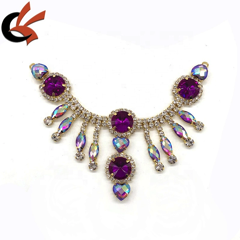 Fashion gold tone Rhinestone swimsuit/swimwear Chain Connector for bikini jewelry