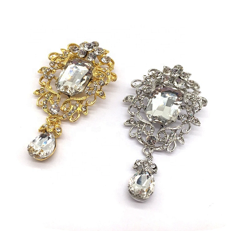 Creative 2021 new fashion hot sale Korean pendant rhinestone lady brooches