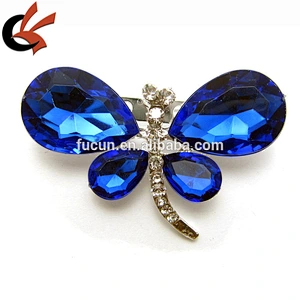 Dragonfly Colours Austrian crystal rhinestone silver Brooch