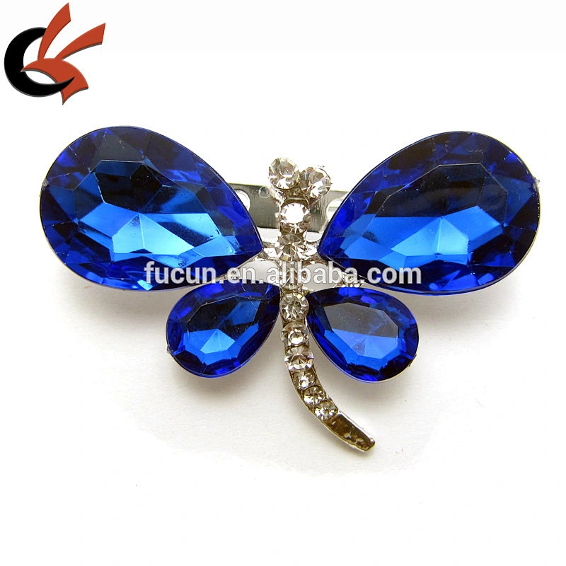 Dragonfly Colours Austrian crystal rhinestone silver Brooch