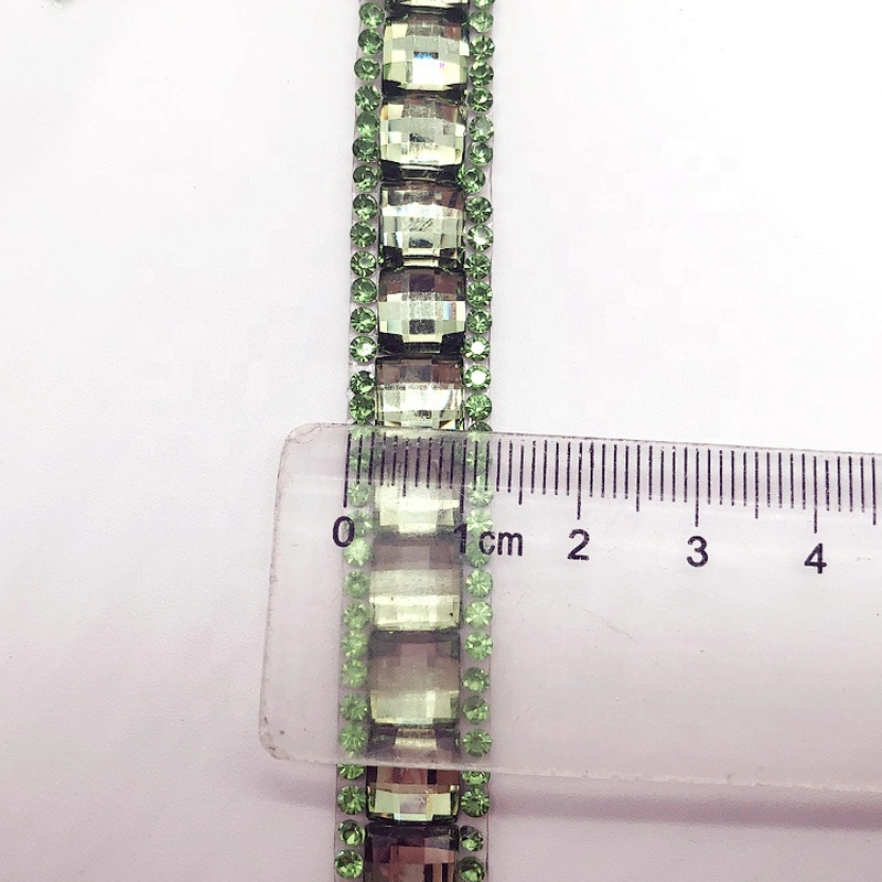 Mesh Banding Glass Trim Iron On Hot Fix Trimming For Wedding Bridal Decoration