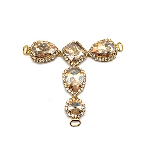 NEW women swimwear decoration contest bikini suit accessories rhinestone champagne gold bikini connector