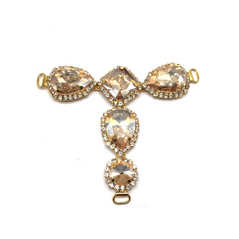 NEW women swimwear decoration contest bikini suit accessories rhinestone champagne gold bikini connector