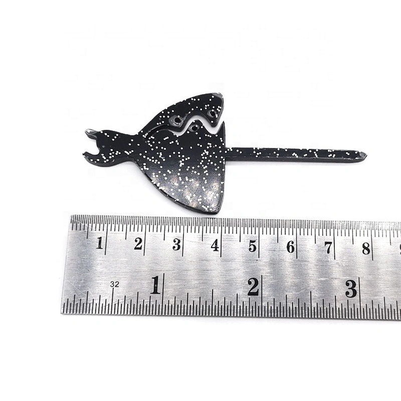 Cupcake Pick Black Glitter min Little Black Dress Acrylic Cake Topper
