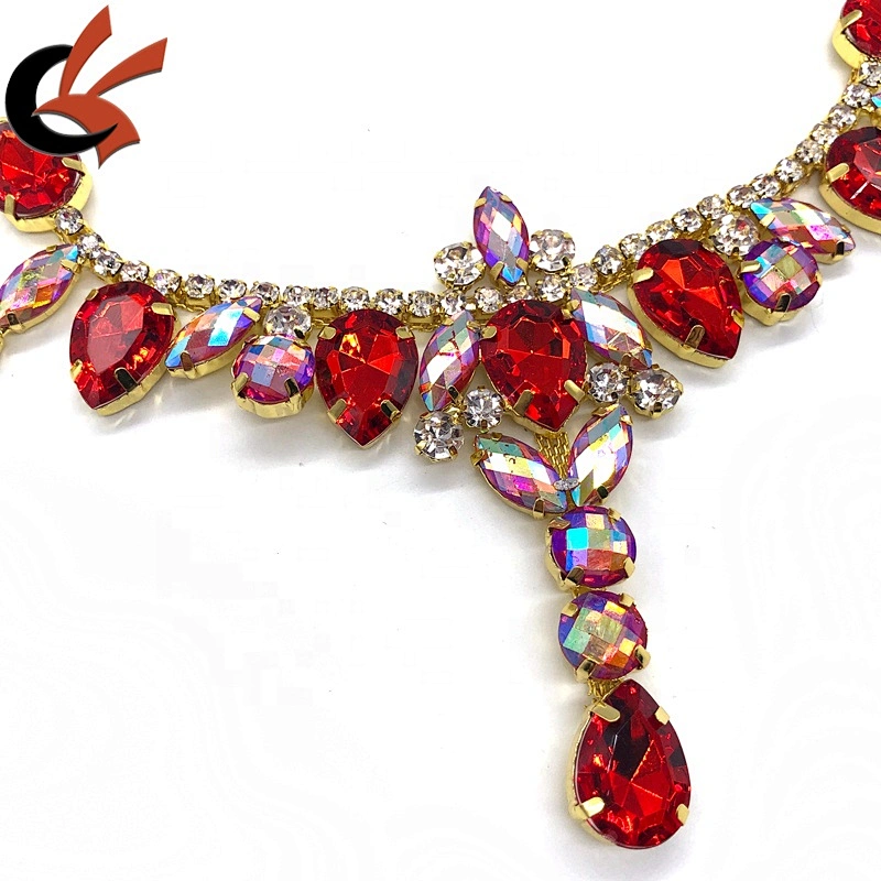 wholesale luxury metal accessories crystal rhinestone bikini connectors