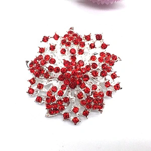 Wholesale New Fashion Colourful Crystal Rhinestone Brooch Bridal Flower Brooch Pin For Bride Wedding