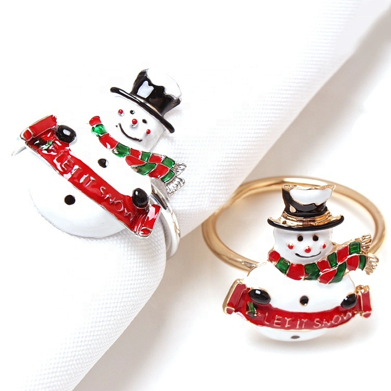 Stocked Make Cheap Christmas Sets Dinner Table Wedding Receptions Rhinestone Metal Napkin Rings