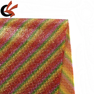Bling crystal hot fix  rhinestone mesh sheet sticker