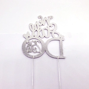 Amazon popular styles Anniversary cake decoration accessories rhinestone cake topper