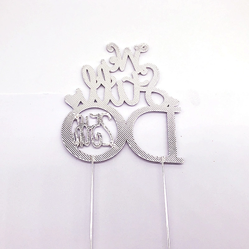 Amazon popular styles Anniversary cake decoration accessories rhinestone cake topper