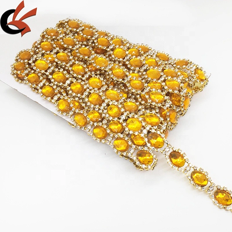 Fast Express fashion beautifully elaborate rhinestone trims crystal rhinestone chain trimming claw chain
