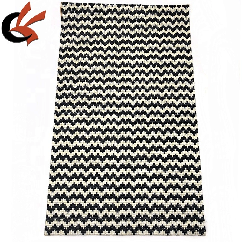 Black white ivory Mosaics square resin beads hot fix iron on Self-adhesive rhinestone sheets