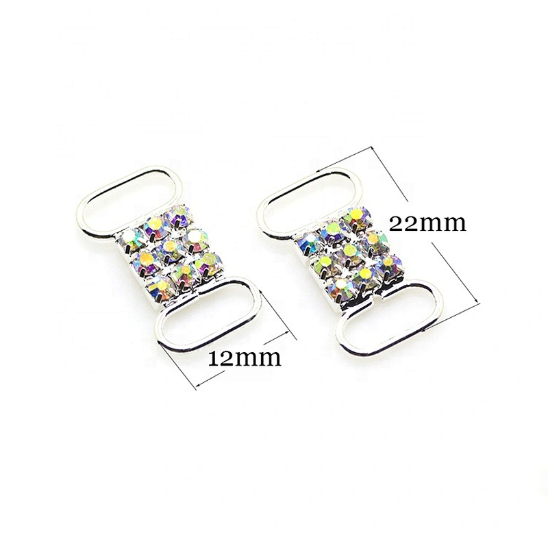 wholesale AB clear rhinestone garment buckles crystal rhinestone bikini connector