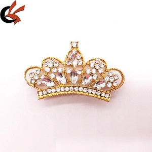 Wholesale price fashion bride wedding crown shape crystal rhinestone strass brooch