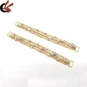 2020 New Arrival Bridal Dress Clothing Decoration Jewelry Gold Chain Rhinestone Bikini Connector