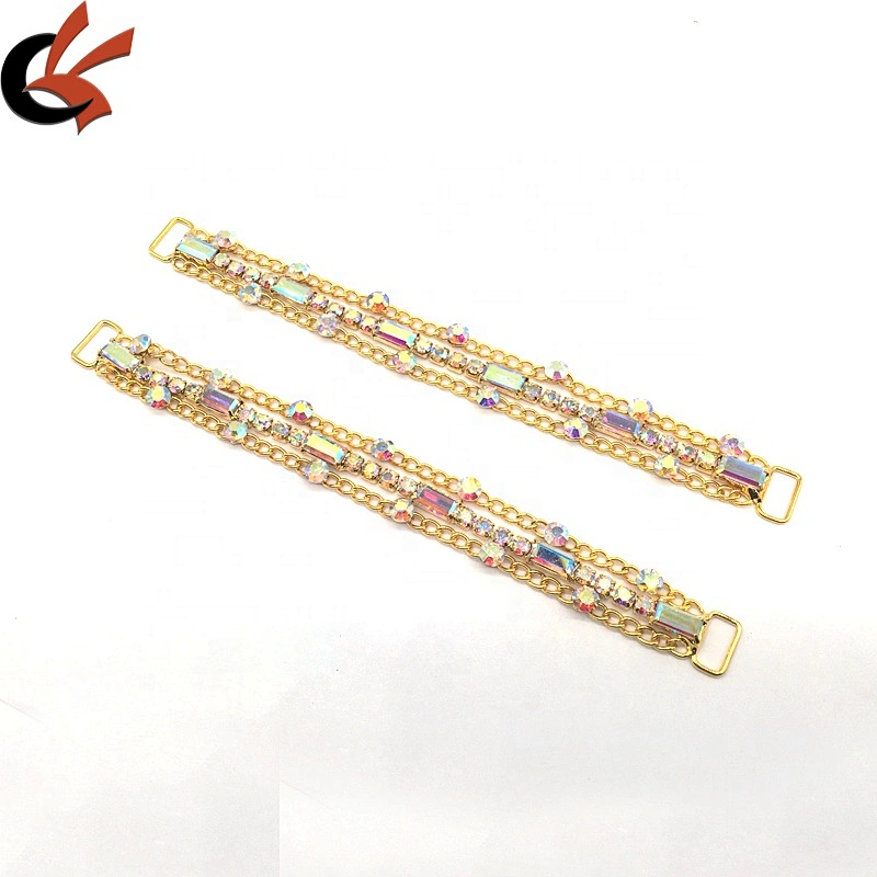 2020 New Arrival Bridal Dress Clothing Decoration Jewelry Gold Chain Rhinestone Bikini Connector