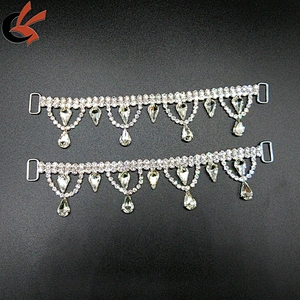 wholesale beatiful water drop rhinestone connector