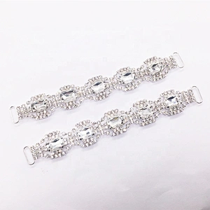 Custom Hot Sale Sparkle Bling Reusable Washable Rhinestone Crystal Bikini Connector