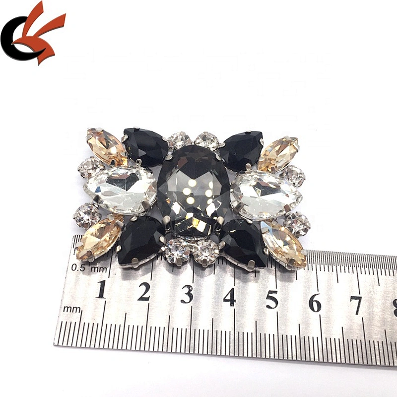 Making rhinestone crystal metal shoe buckle upper shoe clips for women high-heel shoes