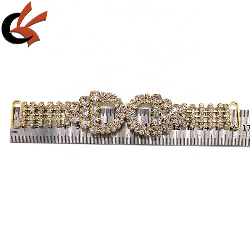 Gold Metal Chain Rhinestone Bikini Connector Girl Sexy Swimwear Accessories Wholesale