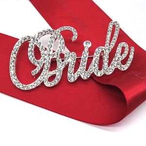 fashion wedding rhinestone diamante bride brooch pin