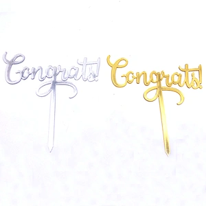 Party suppliers congrats toppers torta acrylic cake topper