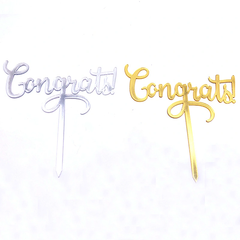 Party suppliers congrats toppers torta acrylic cake topper