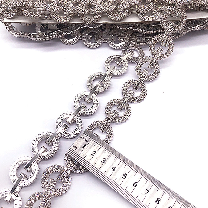 Top quality cadena strass rhinestone trim for clothing