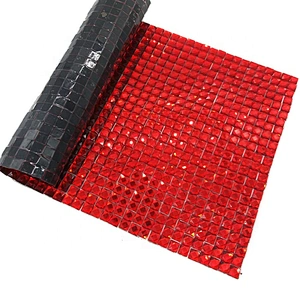 cheap costume red square glass jewelry heat transfer rhinestone sheet