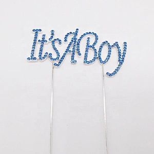 2020 boys and girls birthday gifts party decoration happy birthday cake pick rhinestone cake topper