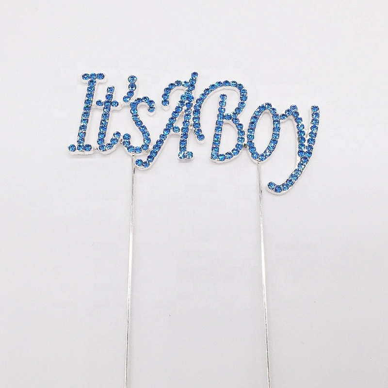 2020 boys and girls birthday gifts party decoration happy birthday cake pick rhinestone cake topper