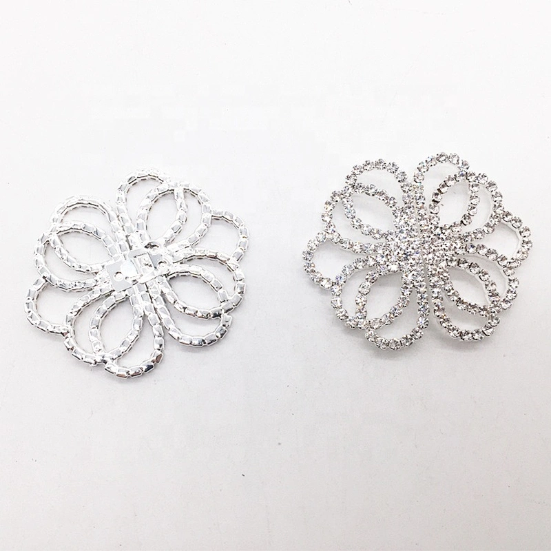 Crystal clear rhinestone metal slider belts pair buckle for wedding decors