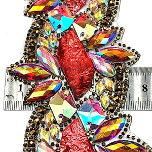 Decorative Iridescent  Resin rhinestone trimming Supplier