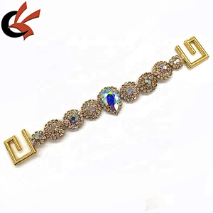 Gold Base Rhinestone connector Swimwear connector Bikini connector